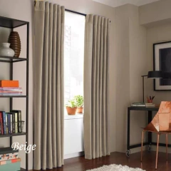 1 Paño De Cortina Blackout Textil Presilla Oculta 250cm Largo Medida Especial - BLANCO-SANJUSTO