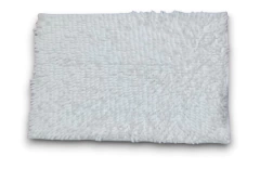 Alfombra Shaggy Rectangular Antideslizante De 60x40CM - BLANCO-SANJUSTO