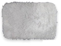 Alfombra pelo Largo de 38 x 58 cm rectangular City Blanco en internet