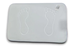 Alfombra Memoria Lisa 60 x 40 cm Pies City Blanco - BLANCO-SANJUSTO