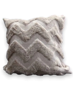 Imagen de Funda con relieve Zig Zag de 43 x 43 cm City Blanco