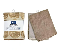 Repasador secado rápido 3PCS - 40x40cm Lisos y Estampado