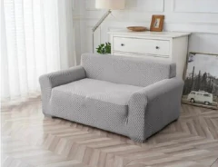 Funda de sillon rayada 2 cuerpos City Blanco - comprar online