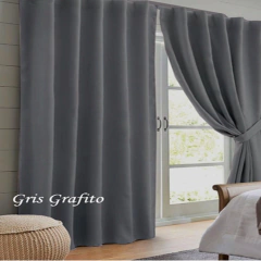 Juegos De Cortina Blackout Engomado Bloquea 100% La Luz Solar Medidas De 260cm A 350mts De Alto Con Entrega Inmediata