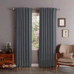 Imagen de 1 Paño De Cortina Blackout Textil Presilla Oculta 290cm Largo Medida Especial