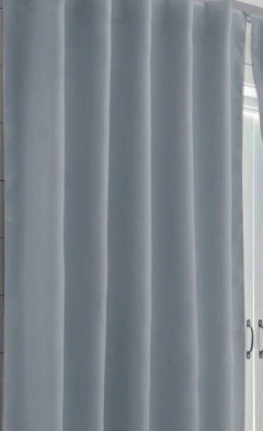 Juego De Cortinas Blackout Engomado 130x150cm Bloquea 100% - BLANCO-SANJUSTO