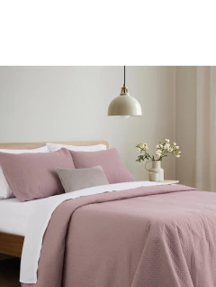 Cubrecama Set Zenon Liso De 3 Piezas Micromatelaseado Sonic 2 1/2 Pl JEAN CARTIER - BLANCO-SANJUSTO