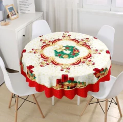 Mantel Navideño Redondo 1,80cm Antimancha - comprar online