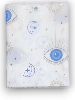 Cortina plástica Doble " LINEA BASIC" con ganchos. V.Modelos Eliplas