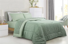 Acolchado estampado de microfibra reversible 2 1/2 Pl. - Línea Hogar - JEAN CARTIER - BLANCO-SANJUSTO