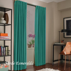 1 Paño De Cortina Blackout Textil Presilla Oculta 240cm Largo Medida Especial - comprar online