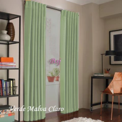 1 Paño De Cortina Blackout Textil Presilla Oculta 3MTS Largo Medida Especial - BLANCO-SANJUSTO