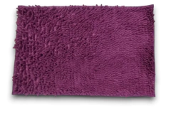 Alfombra Shaggy Rectangular Antideslizante De 60x40CM - tienda online