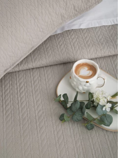 Cubrecama Set Zenon Liso De 3 Piezas Micromatelaseado Sonic 2 1/2 Pl JEAN CARTIER - tienda online