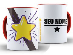 Imagem do Caneca Estrela 325ml Xícara Porcelana + Caixa Presente