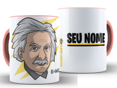 Caneca Albert Einstein 325ml Xícara Porcelana + Caixa Presente - Canecas Personalizadas - Caneca Rei