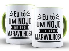 Caneca Frase Tô Um Nojo 325ml Xícara Porcelana + Caixa Presente na internet