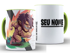 Caneca Attack On Titan 325ml Xícara Porcelana + Caixa Presente na internet