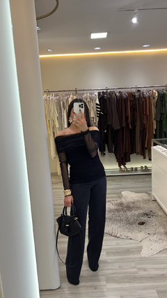 BLUSA OMBRO A OMBRO TULE LYSS - USE OPENN 