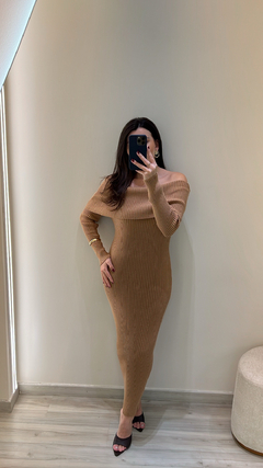 VESTIDO OMBRO A OMBRO TRICOT na internet