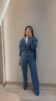 CAMISA OVER JEANS MÉDIA CAROL