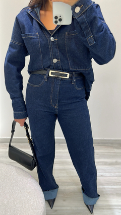 CALÇA JEANS AZUL ESCURO