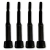 Teteira Triangular 4un - 9mm Conjunto Para Ordenha