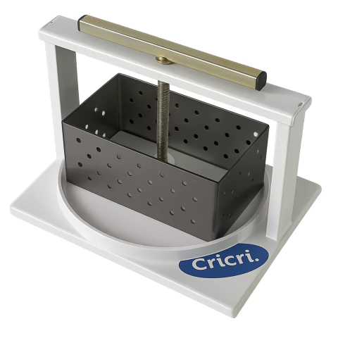 Prensa De Queijo Profissional com 2 Formas Inox 1kg e 2kg - Cricri