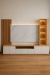 Rack PREMIUM para TV biblioteca Led Modulo bajo y WPC Panel