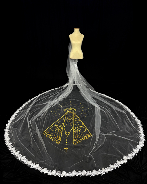 MANTILHA COM NOSSA SENHORA APARECIDA DOURADA - comprar online