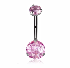 Bananabell titânio zircônia rosa 10mm rosca interna