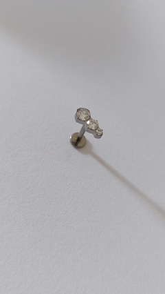 Labret titânio zircônia. Haste 8mm. - comprar online