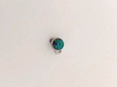 Microdermal topo e base titânio opala verde 4mm - comprar online