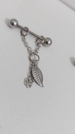 Barbell aço cirúrgico, O PAR. Corrente e pena. 16mm x 1.6mm. - comprar online