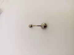 Bananabell titânio haste 8mm. Pedras zircônia cristal. - comprar online