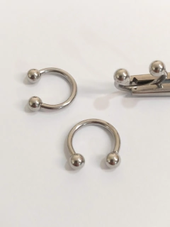 Ferradura aço 1.6mm (10mm) - atacadowwpiercings