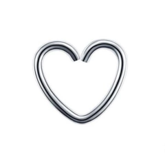 Coração aço cirúrgico 8mm. Torção. 0.8mm