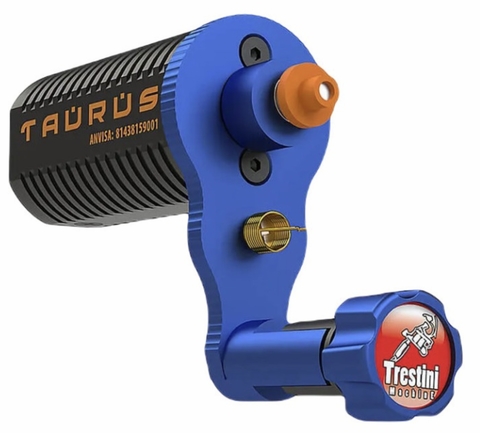 Máquina de tatuagem rotativa trestini. Cor azul