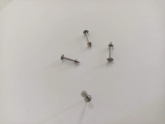 Labret aço spike 8mm rosca externa, 1.0mm - atacadowwpiercings
