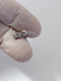 Labret titânio zircônia 8mm, rosca interna. na internet