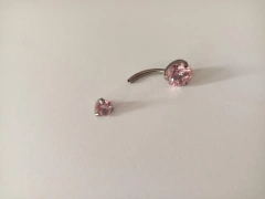 Bananabell titânio zircônia rosa 10mm rosca interna - loja online