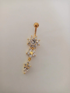 Bananabell aço PVD gold zircônia 10mm (haste em PVD) na internet