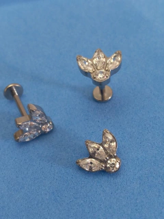 Labret titânio zircônia 8mm - comprar online