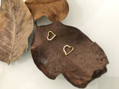 Coração Click aço GOLD 10mm / LADO Direito. - atacadowwpiercings