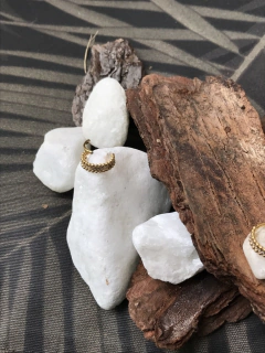 Segmento esferas e zircônia meio / gold 10mm - loja online