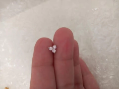 Labret aço zircônia rosa 6mm rosca externa. - comprar online