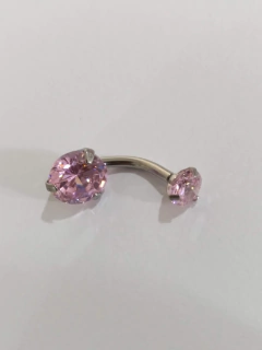 Bananabell aço zircônia rosa 10mm. na internet