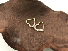 Coração Click aço GOLD 10mm / LADO Direito. - comprar online