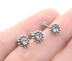 Labret aço esferas 8mm rosca interna. - comprar online