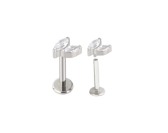 Labret titânio zircônia. Haste 8mm. - comprar online